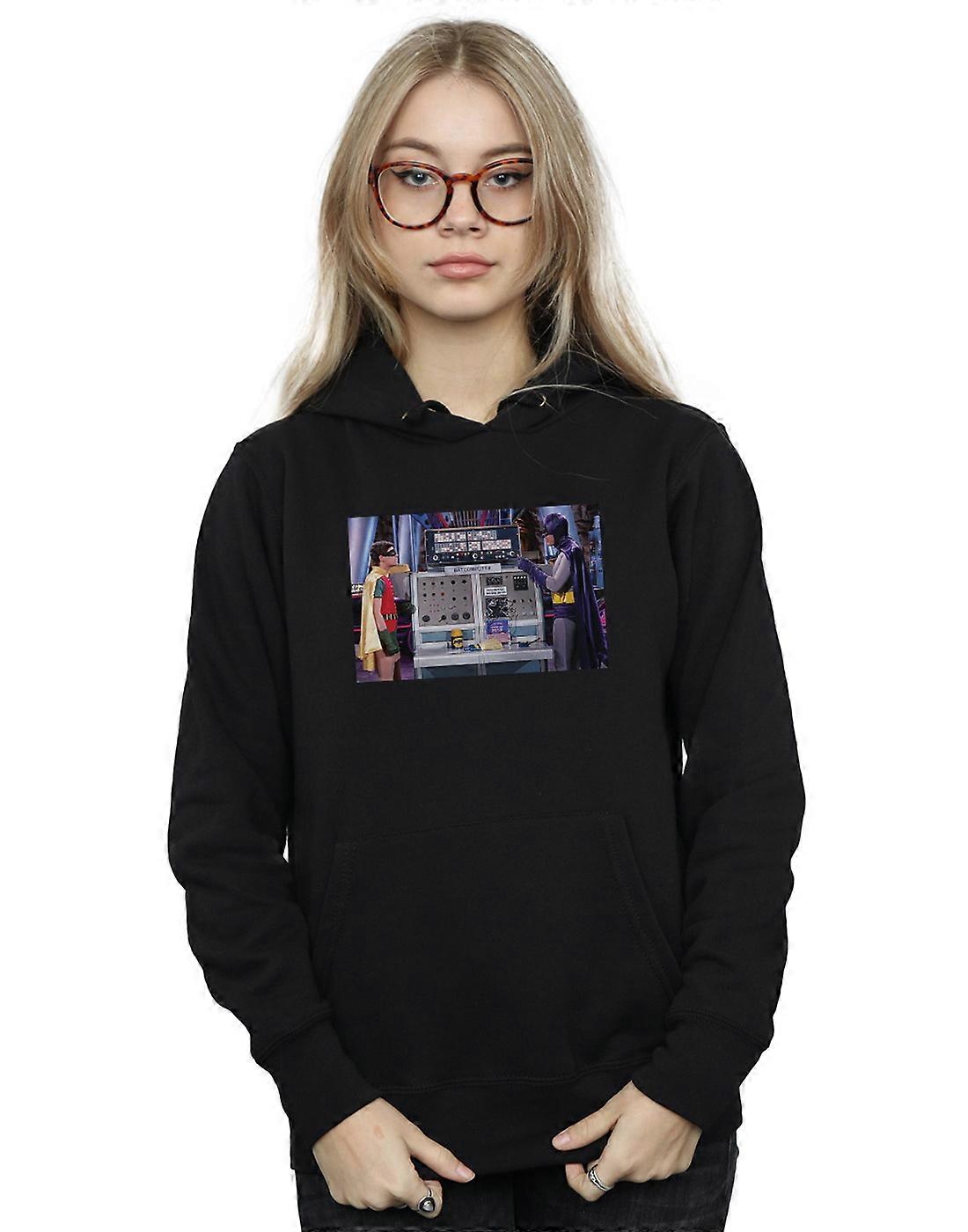 DC 코믹스 여성용 배트맨 TV 시리즈 배트컴퓨터 후드 티셔츠