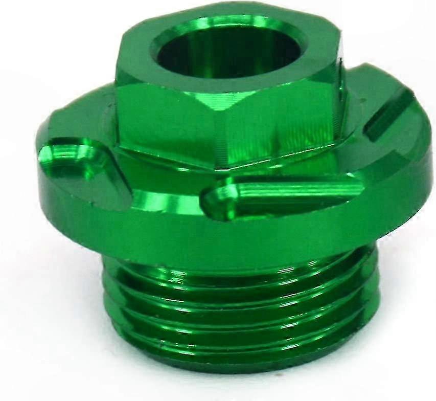 Green CNC Engine Oil Filter Plug Bolt (1pc)