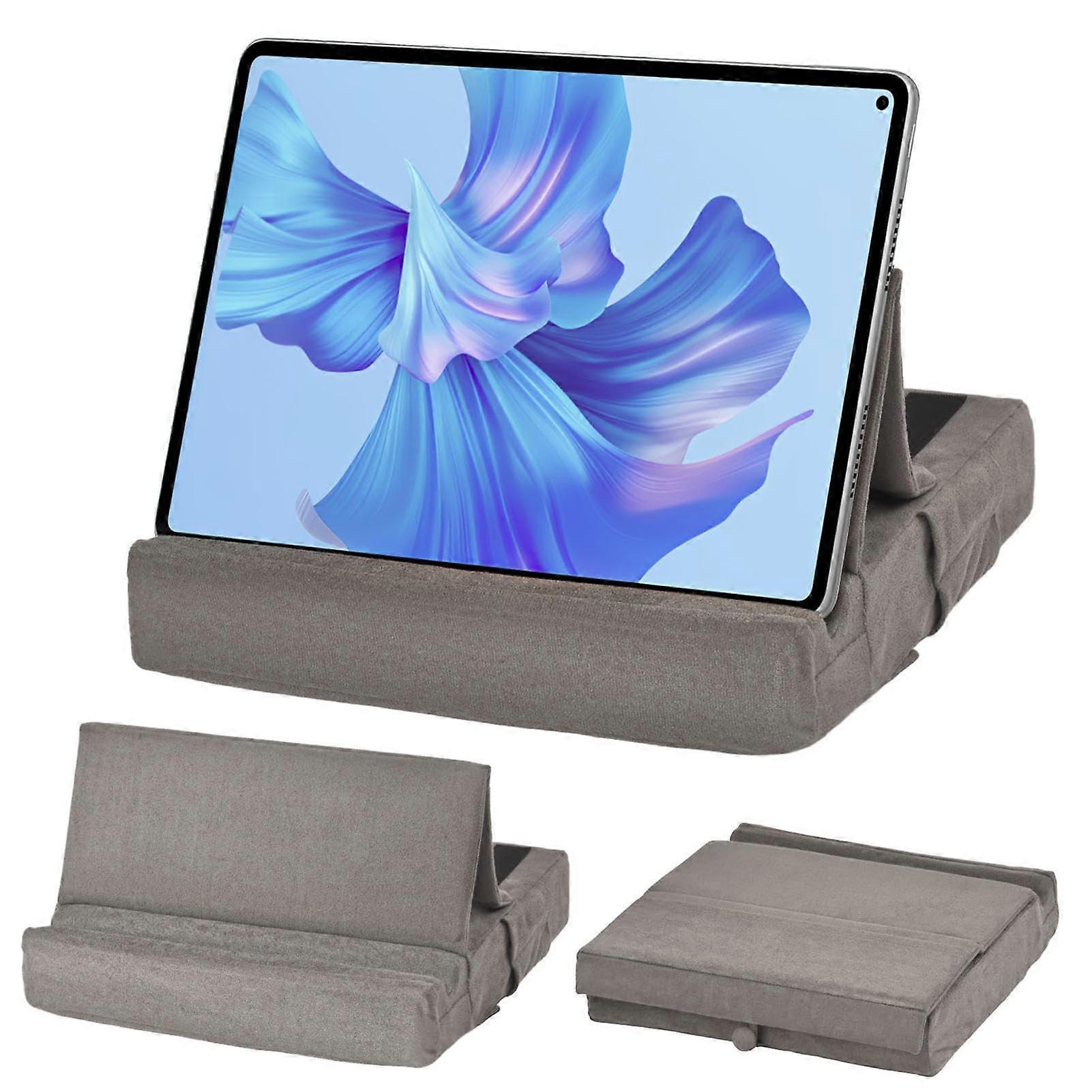 Adjustable Tablet Stand Pillow for Bed and Sofa with 3 Viewing Angles, Foldable Lap Holder