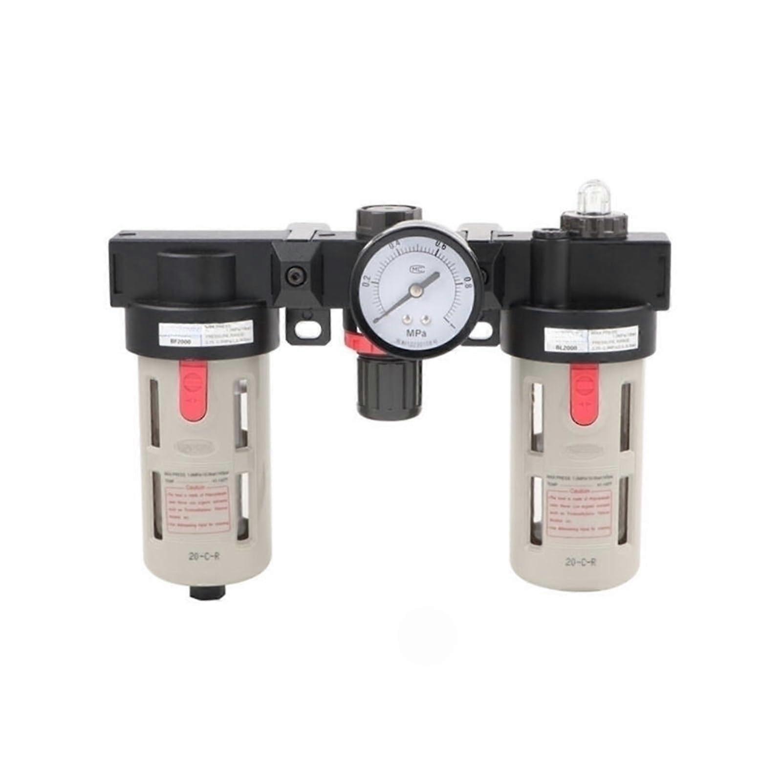 BC4000A1 Triplex Air Source Treatment Unit with Bracket, Efficiency Pneumatic Air Filter Regulator Lubricator
