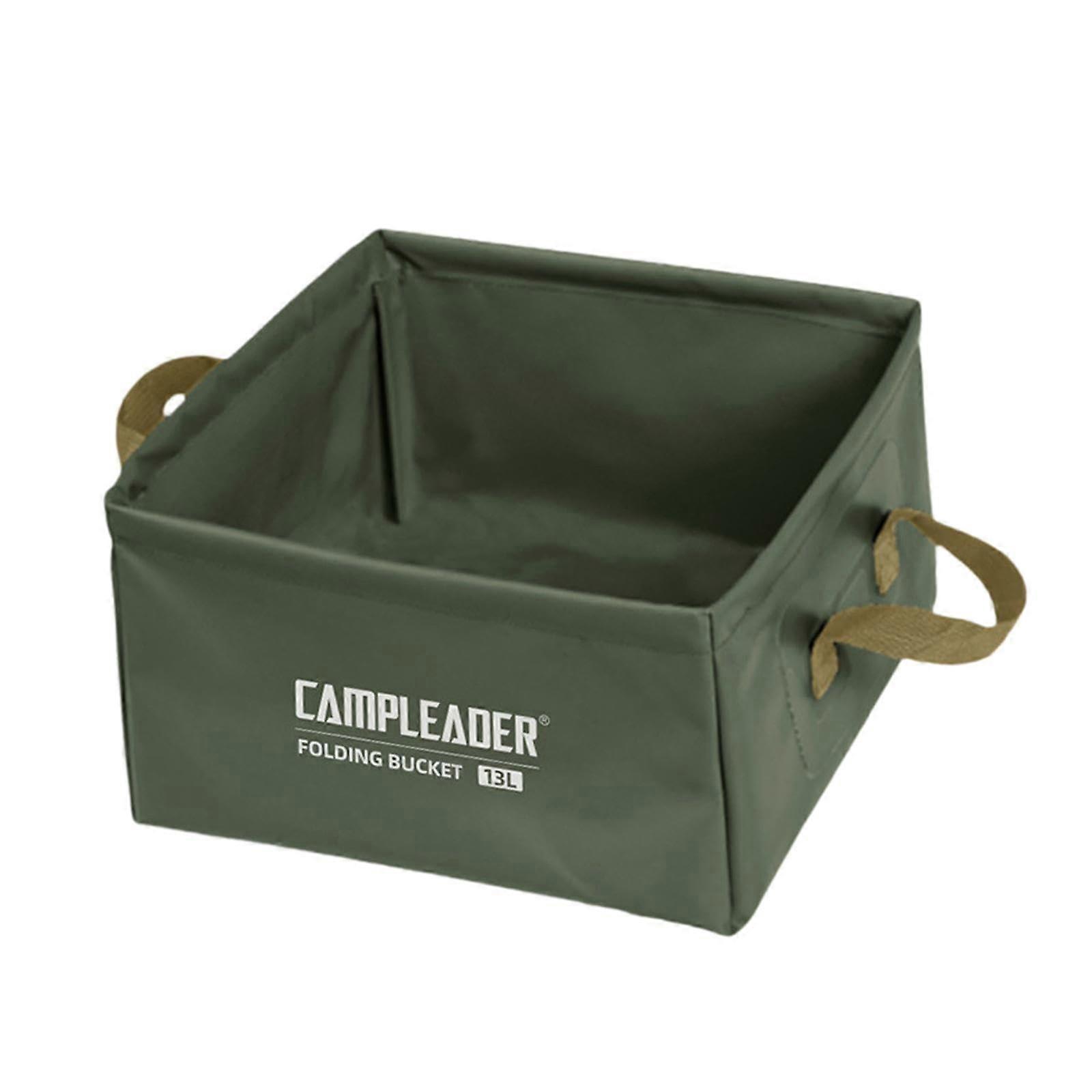 Foldable Water Container Large Capacity Collapsible Bucket with Ergonomic Handle for Camping