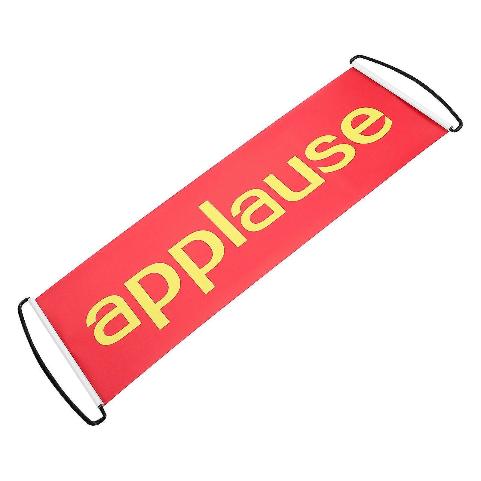 Red Automatic Retractable Applause Banner for Wedding Party Props