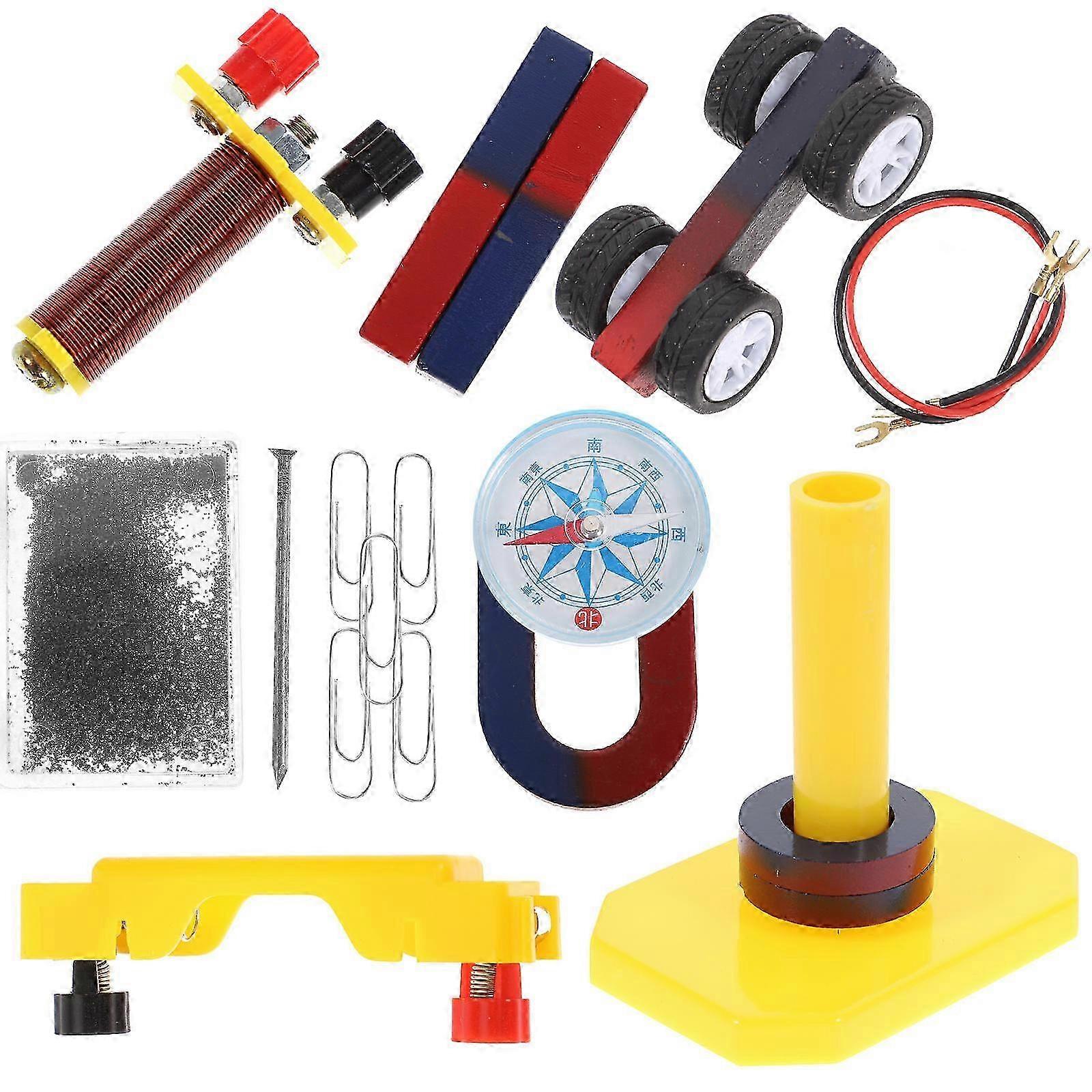 Magnet Teaching Equipment Horseshoe U-Shaped Bar Ring Magnet Kit 1Set