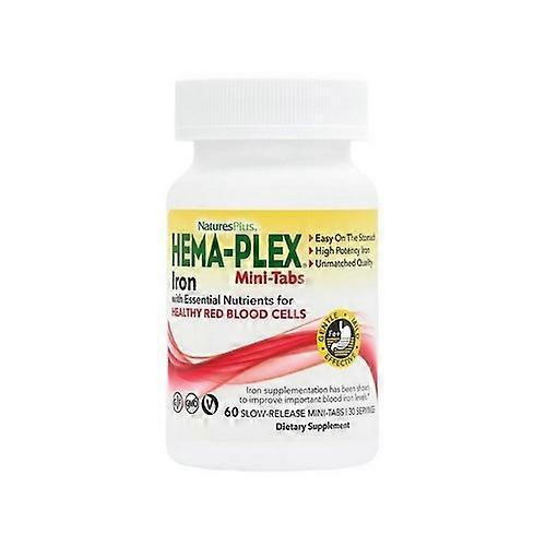 NaturesPlus Hema-Plex Slow Release Mini, 60 Tabs