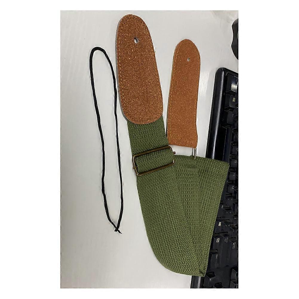Gitarrrem Folk Justerbar Ren Bomull Gitarrrem Elgitarrrem Akustisk Gitarr Universal Rem (Svart)
