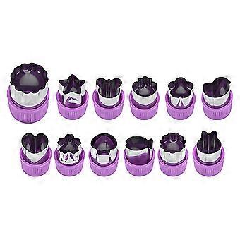 12pcs / Set Küche Werkzeug Cutter Form Kuchen Schneiden Gemüse Obst DIY Schneiden Set