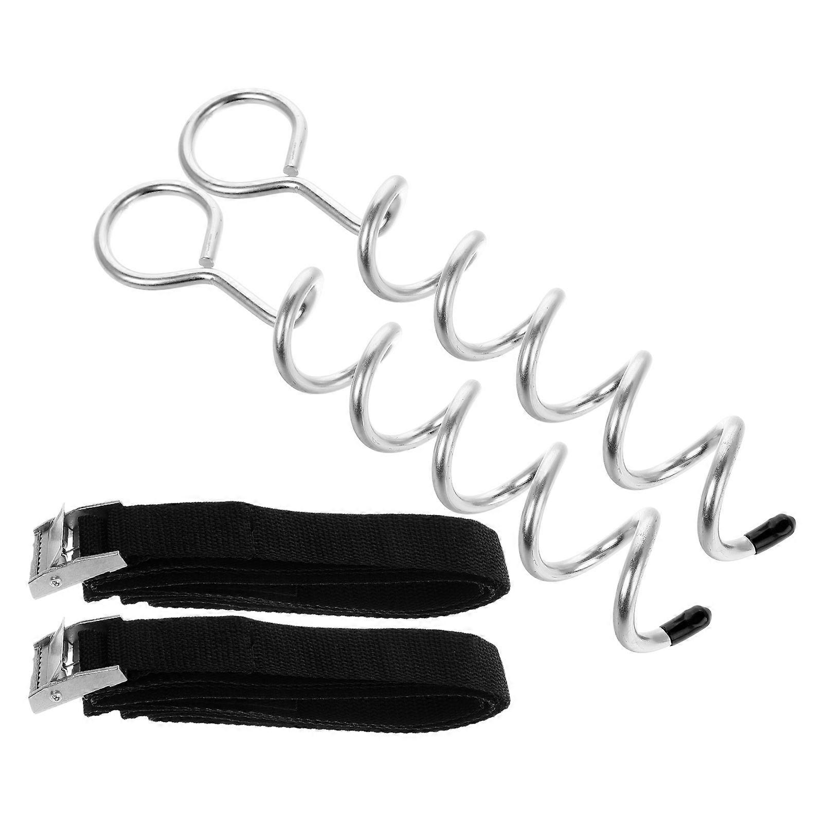 Heavy Duty Spiral Ground Anchors for Tent Tie Down 2Sets Kit