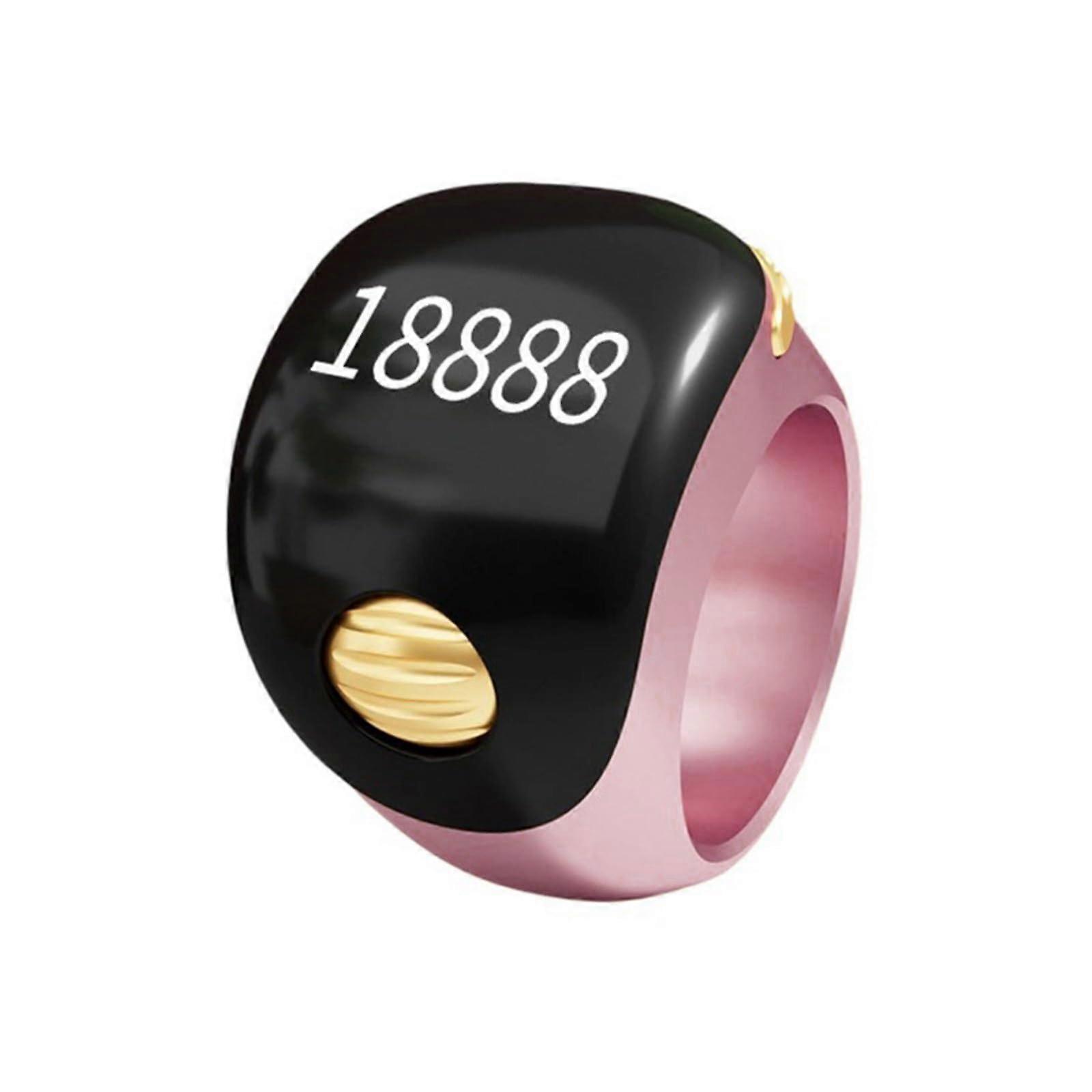 Digital Tasbih Counter Ring with Accurate Counting, Adjustable Three Sizes, Rose Gold Smart Zikr Ring