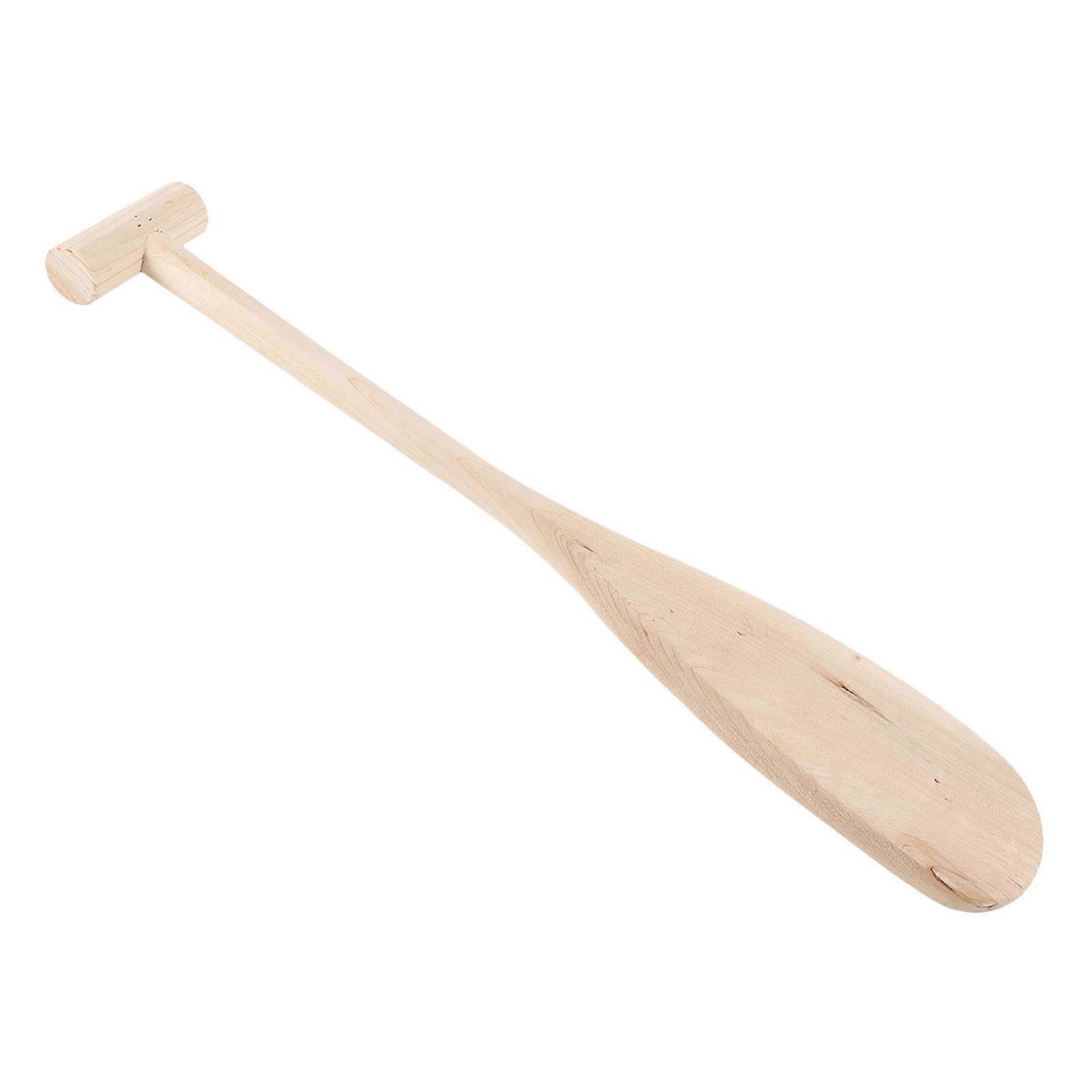 Trebåtpadle for båtliv Beige solid håndholdt treåre