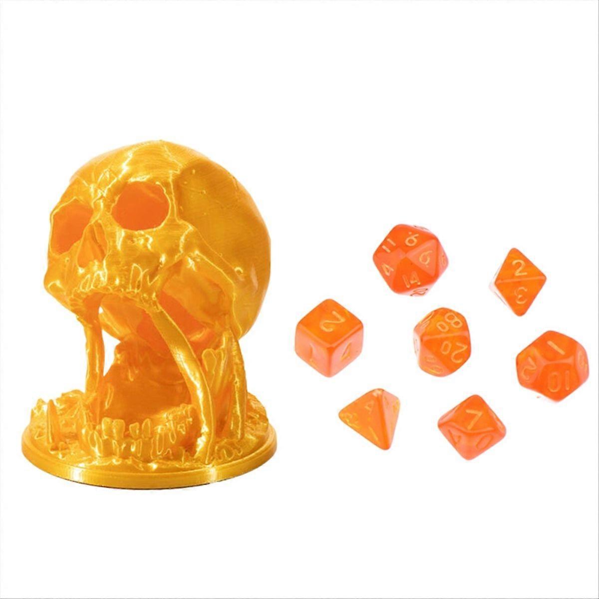 Skull Dice Tower 3D Printed DND Dice Rolling Tower Dice Set D