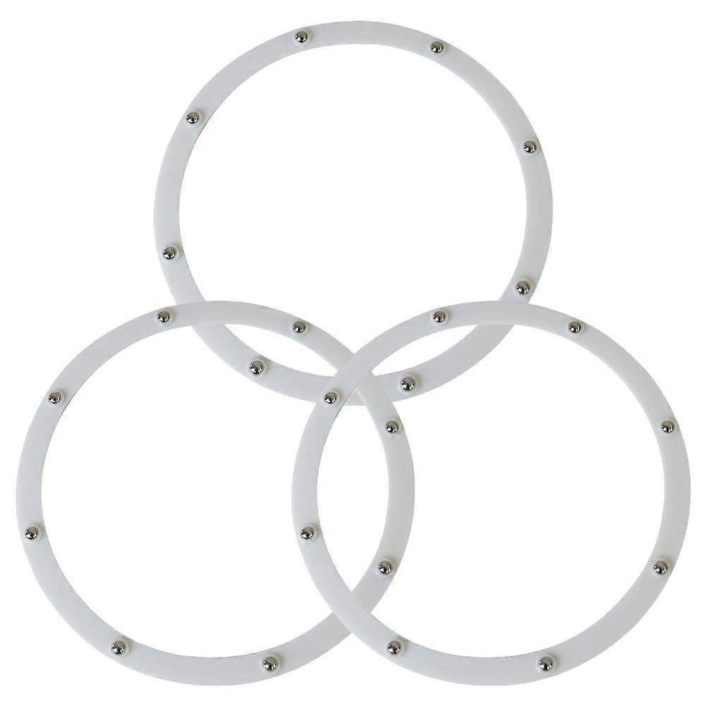 Turntable Ring Displaying Tray Holder for Daily Use 3Pcs Multi-Function Roller