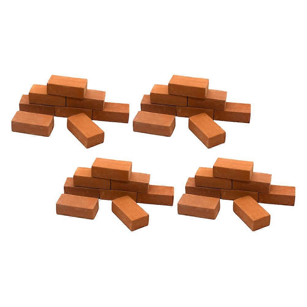 Miniature Brick Brown for Sand Table and Model Train Layout 3Pcs