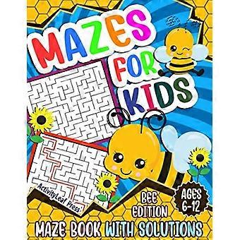 Doolhoven voor kinderen van 6-12 jaar: Bijendoolhof activiteitenboek voor kinderen - 6-8, 6-9, 9-12 en 10-12 jaar - Leuke en uitdagende doolhofpuzzels en spelletjes voor kinderen