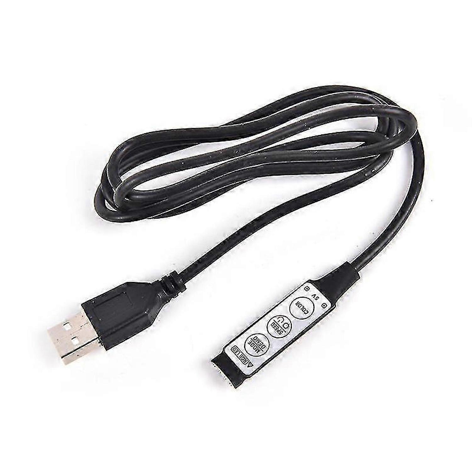 Dc 5v Usb Led Rgb Controller 3key 4pin Remote Controller For Led Strip Light