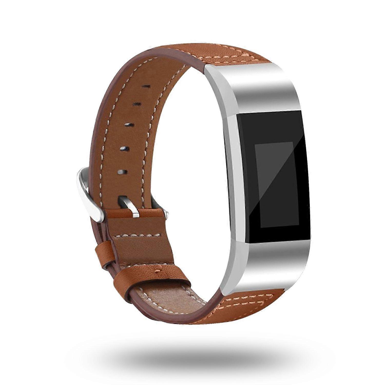 Leather Replacement Band Adjustable Wrist Strap for Fitbit Charge 2 Secure Fit