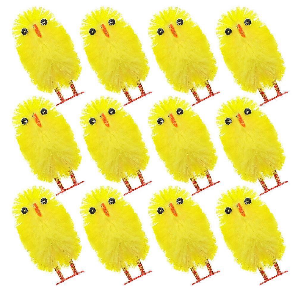 Yellow Mini Easter Chicks for Easter Basket Stuffer 30Pcs Decoration Set