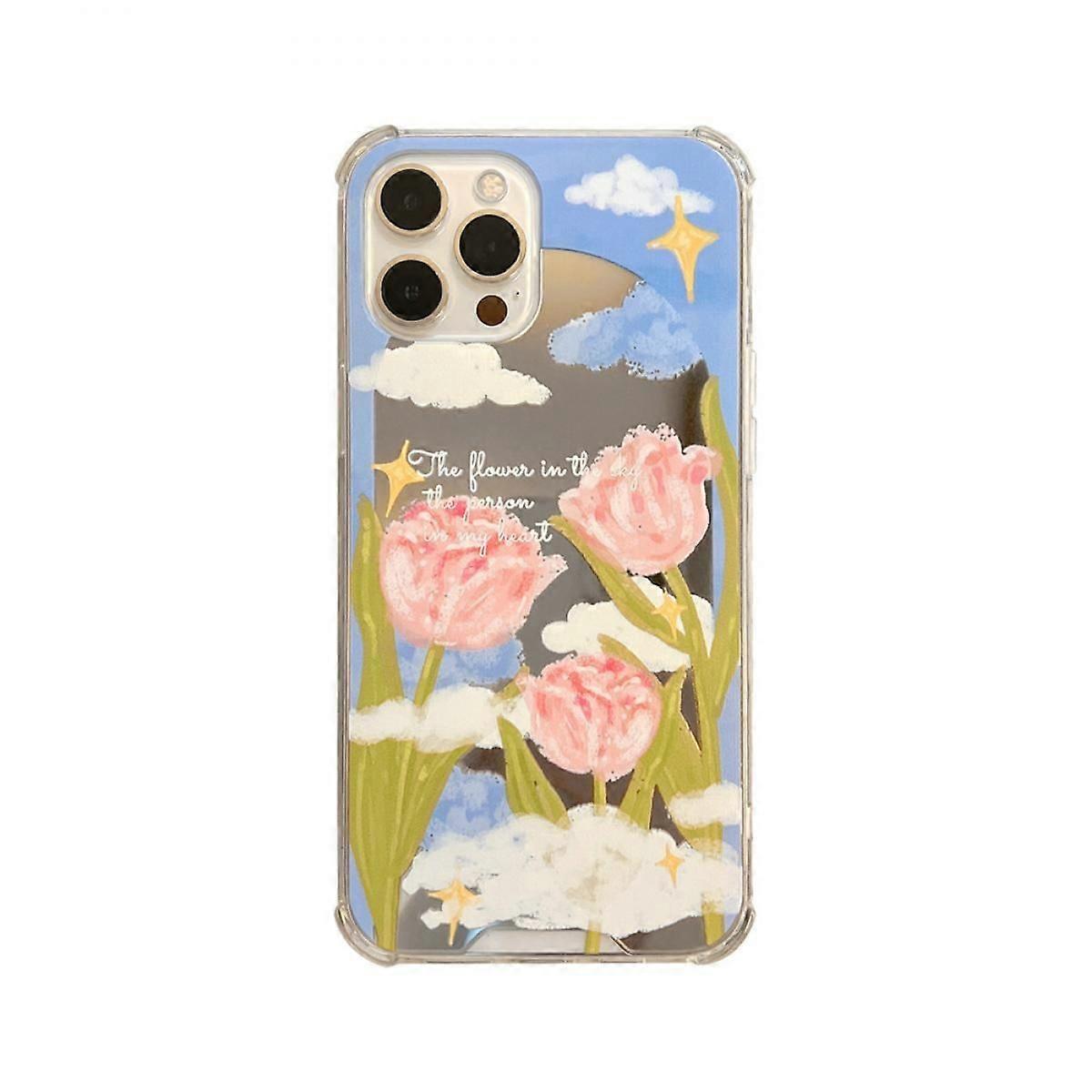 Litterärt tulpantelefonfodral för iphone11