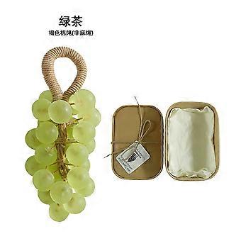 Amz Green Tea Round Grape Soap Gift Box (Bagged) Gently Cleanses The Body, Making The Skin Clean, Smooth And Non-Sticky. Unique Fragrance, Fresh And L