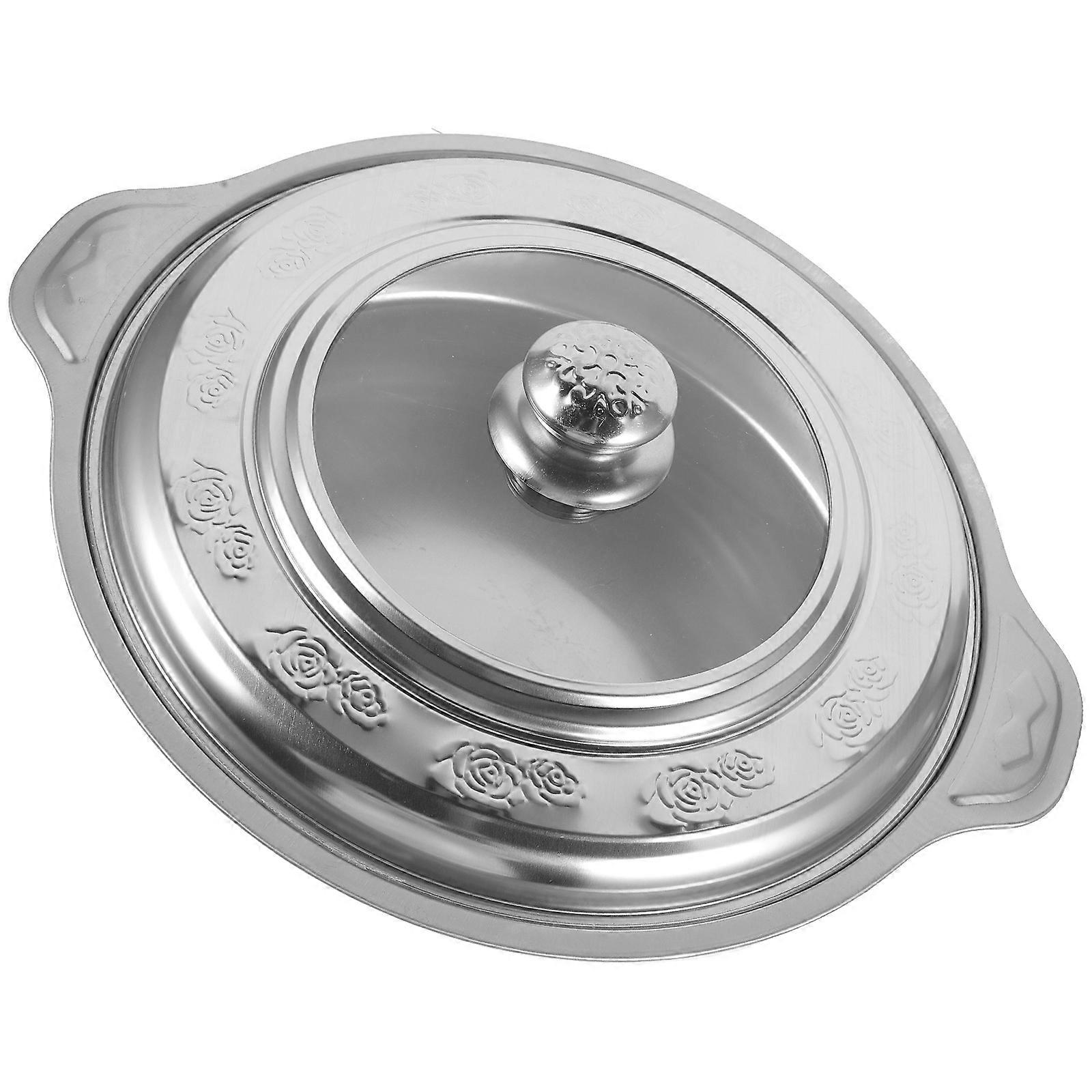 Long Rectangular Stainless Steel Buffet Tray for Serving Silver Kitchen