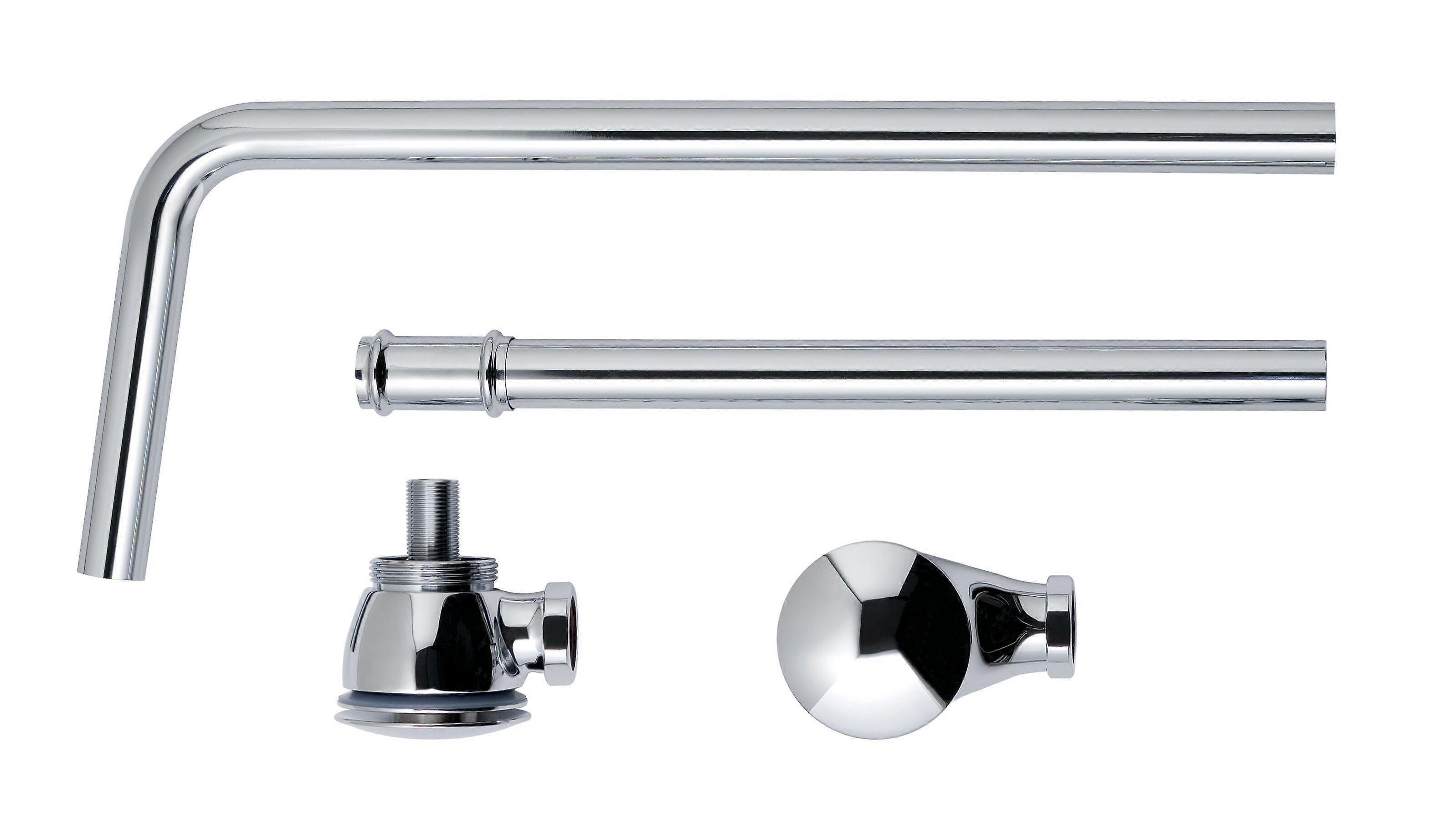 Balterley Push Down Exposed Bath Waste - Chrome