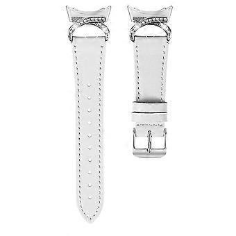 Rem i ekte kuskinn, kompatibel med Google Pixel Watch 4 41 mm / Watch 3 41 mm / Watch 2 / Watch, strass-koblingsrem med