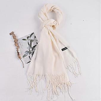 Women 70x200cm Faux Cashmere Solid Fringe Scarf Minimalist Elegant A/C Shawl Soft Breathable Autumn And Winter Warm Scarf