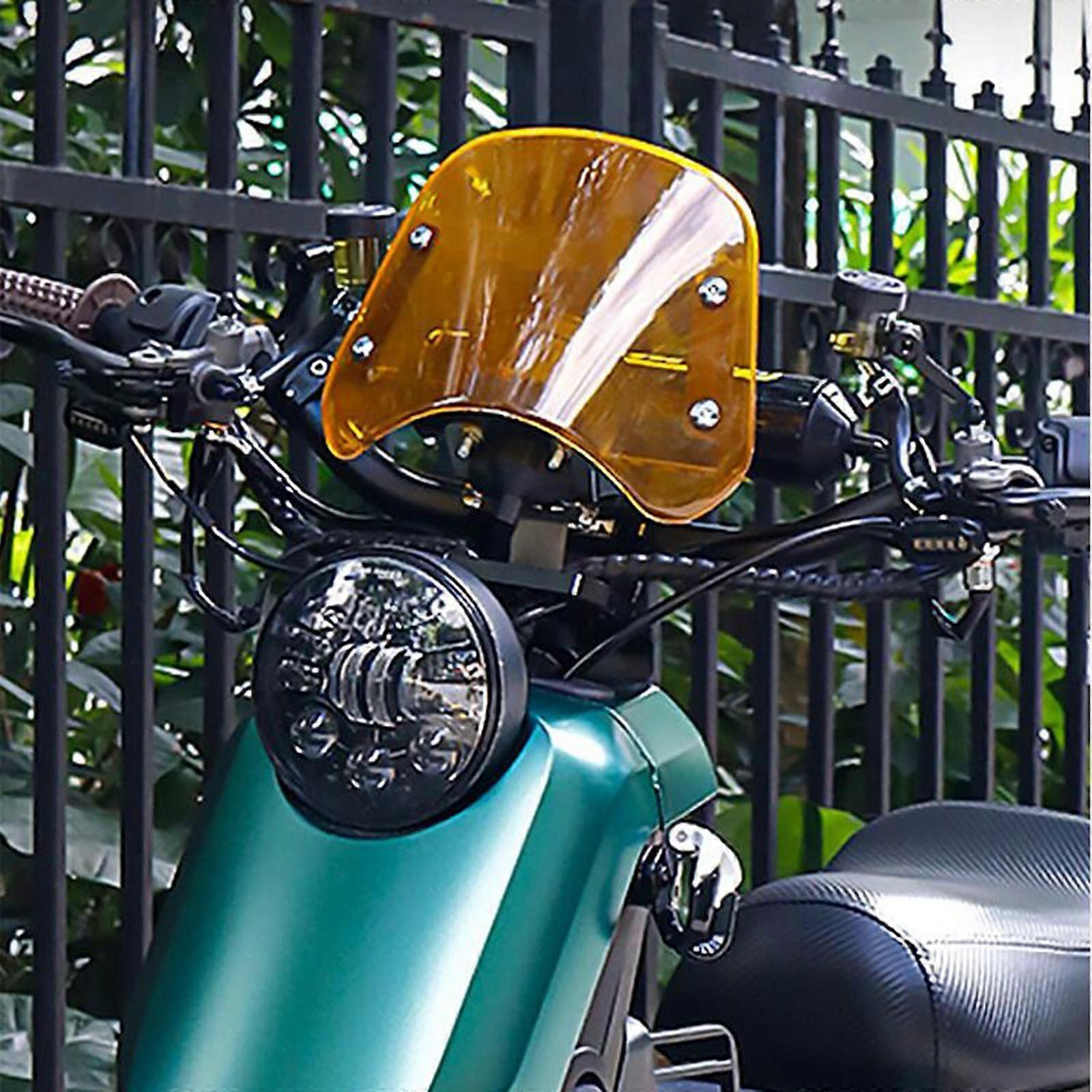 Universal Motorcycle Windshield Motorcycle Wind Deflector Assembly Replacement Accessory Durable Dustproof Motorcycle Windscreen