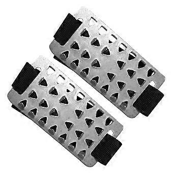 Ice Cleats with Stainless Steel Traction Spikes for Boots and Shoes, NonSlip Grips for Winter Walking