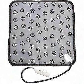 Tappetino riscaldante per animali domestici con temperatura regolabile, sicuro per cani e gatti, conforme agli standard di sicurezza.
