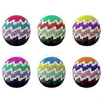 Pack Of 6 Colorful Handwoven Sandbags Foot Sacks