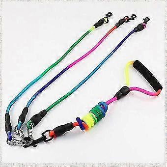 3-in-1 Detachable 56-inch Dog Leash with 360° Swivel Tangle-Free Soft Padded Handle for Large Medium Dogs 26-27