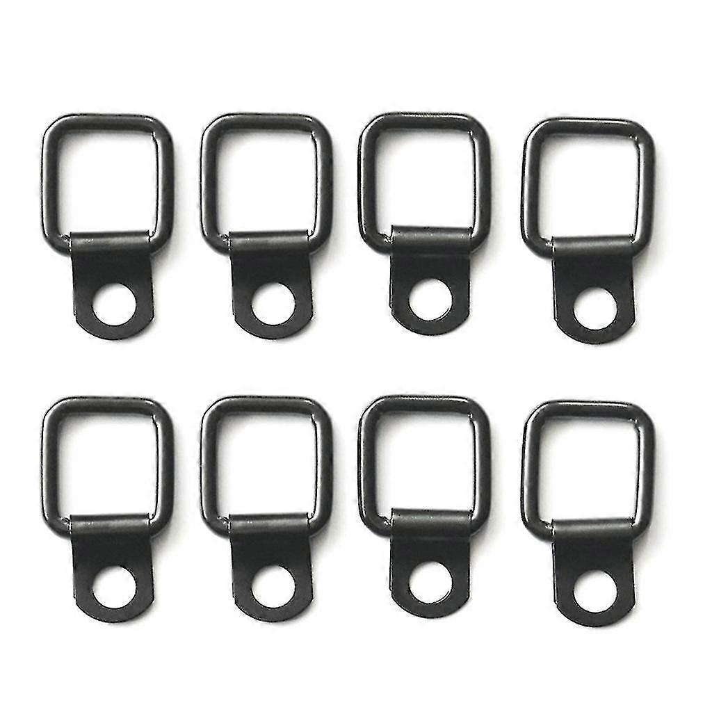 8pcs D-shape Pull Hook Tie Down Anchors Ring For Trailer Cargo Tie Down Rings