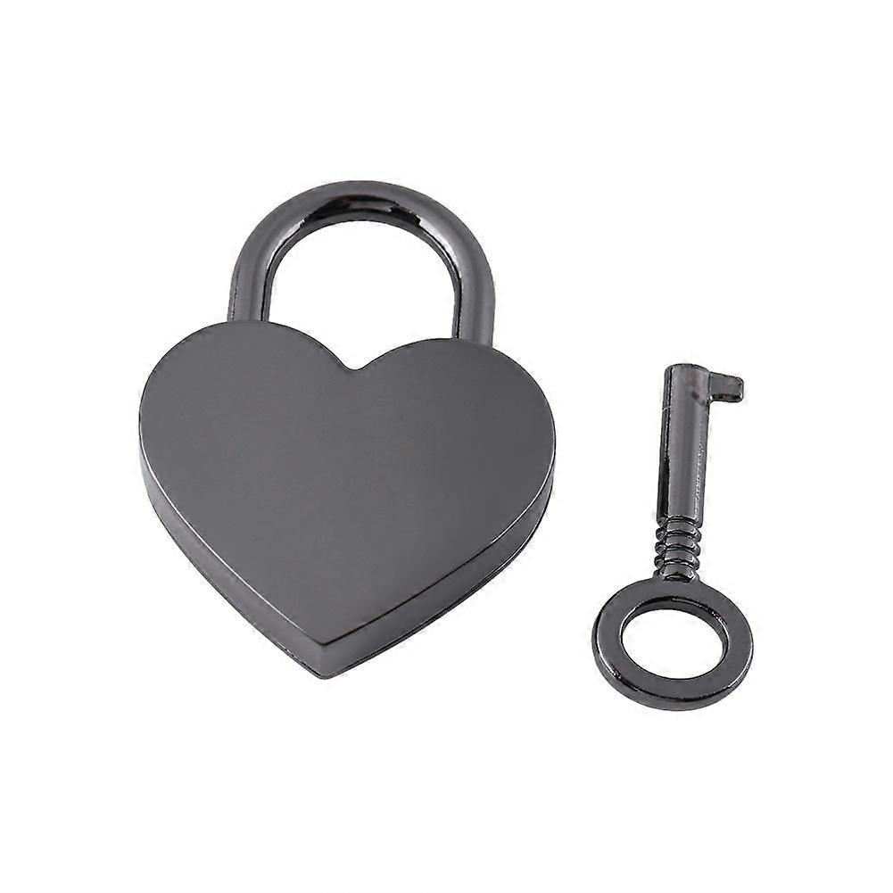 Small Love Heart Shape Padlock Tiny Luggage Bag Diary Lock Keys