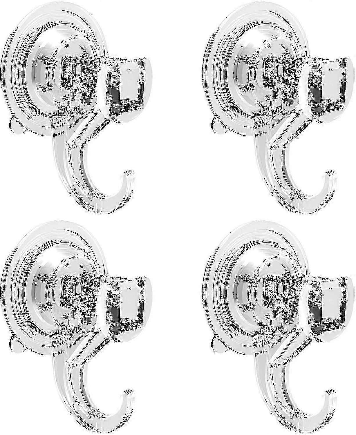 4 suction cup hooks, vacuum suction cup brackets, wall hooks 26-27