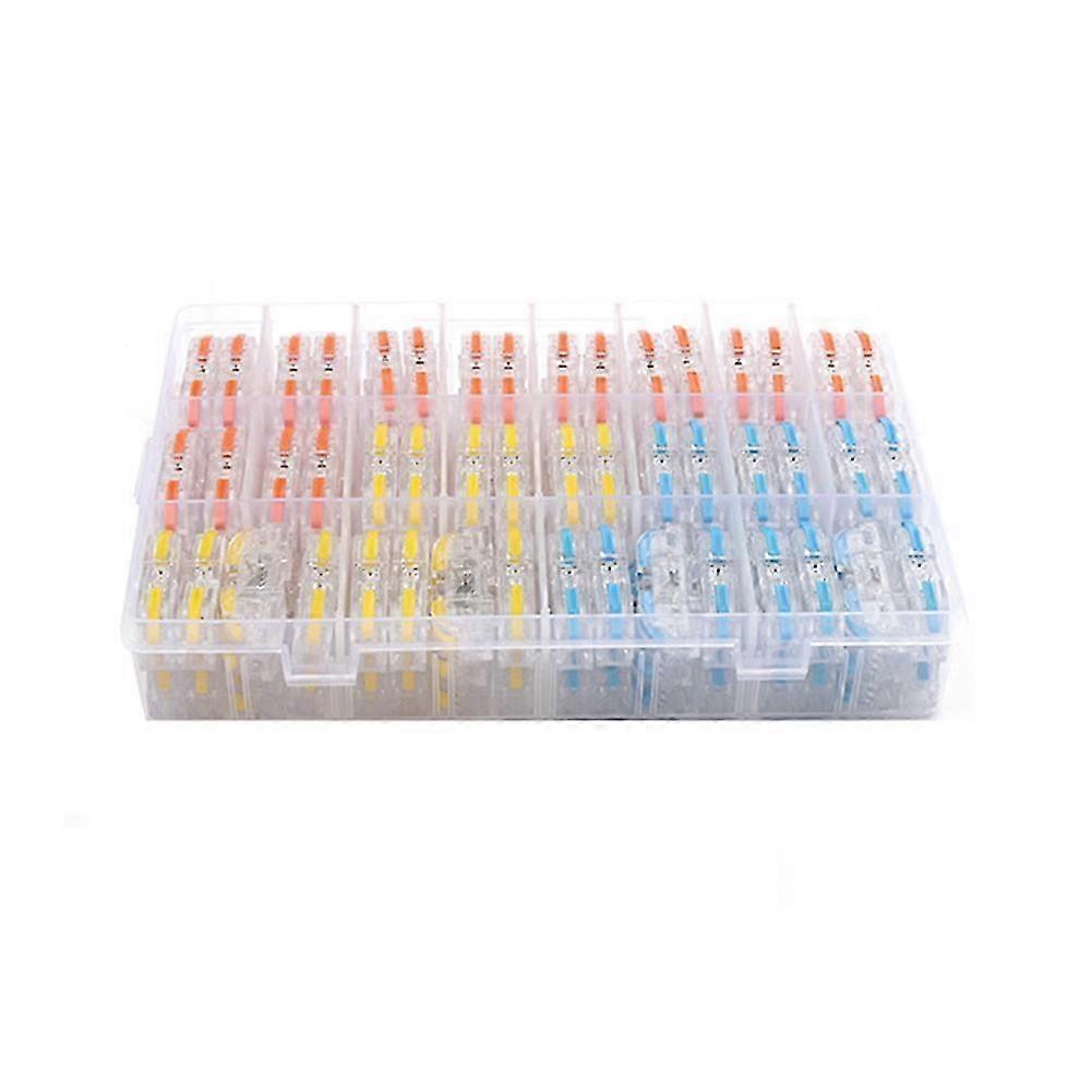 100Pcs Wire Connectors Inline Wire Cable Connector Quick Compact Cable Connector Transparent Supports Splicing