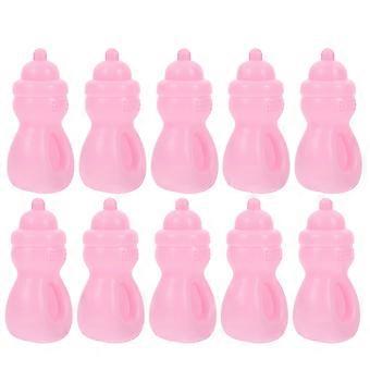 10pcs Baby Doll Bottiglie Bottiglia di latte in miniatura Piccola bottiglia di succo Accessori per bambole per bambini