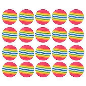Golf Rainbow Ball Training Aid with 25Pcs for Indoor Practice Red Color