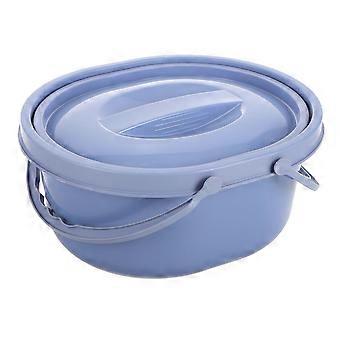 Tragbare Campingtoilette mit Deckel Outdoor Reise Töpfchensitz Autotoilette Eimer für den Notfall Haushaltsspucker Campingtoilette mit Griff