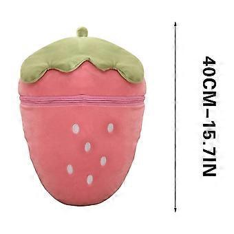 Zachte, transformeerbare pluche knuffel, fruitvormige knuffel, troostspeelgoed voor kinderen vanaf 2 jaar.