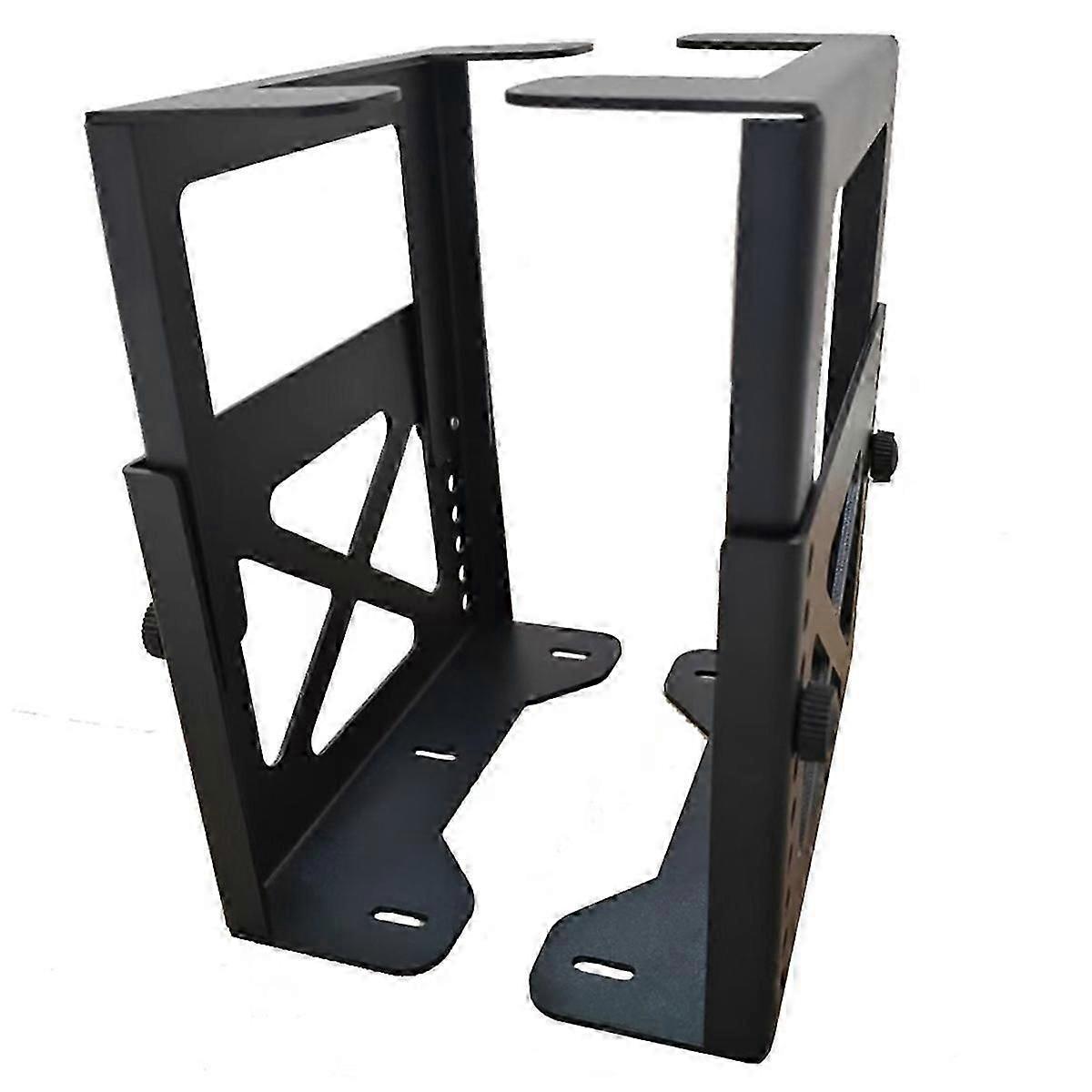 Adjustable under desk bracket for NAS - Mounting holder compatible with small desktop tower