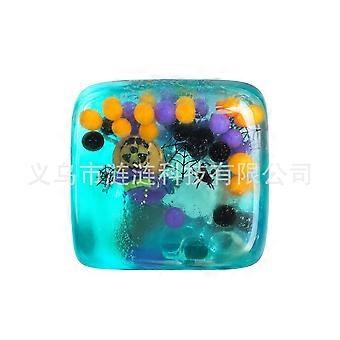 Brinquedo antiestresse de Halloween com crescimento lento, cubo de gelo de maltose macio e flexível, brinquedo de apertar divertido para atividades em encontros de feriado.