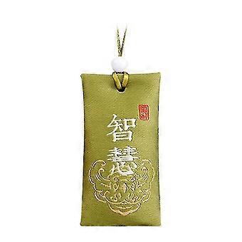 Spirituelt salt med pose, buddhistisk spirituel saltposehalskæde, broderet spirituelt salt-xinhan