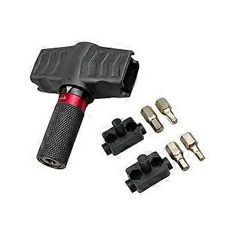 Bike Fastener Tool 4 Piece Torque Driver Tool Set 4/5/6Nm, Portable T Handle Driver for Stem Seatpost Brake Adjustment Multicolor