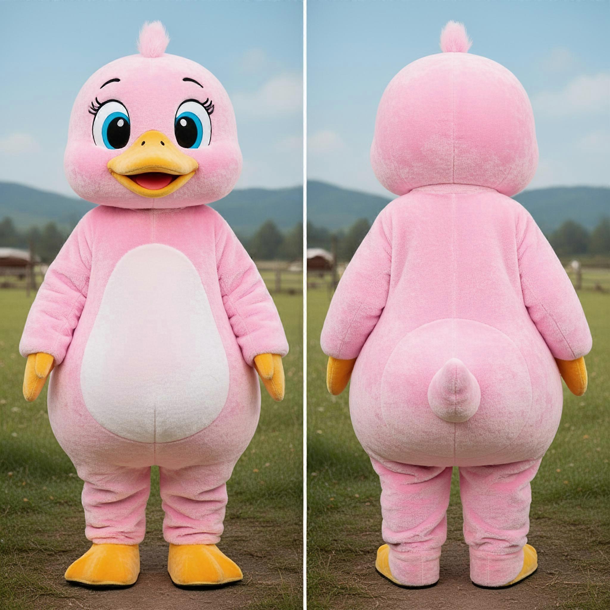 MASTICOT Plush Pink Gosling Mascot