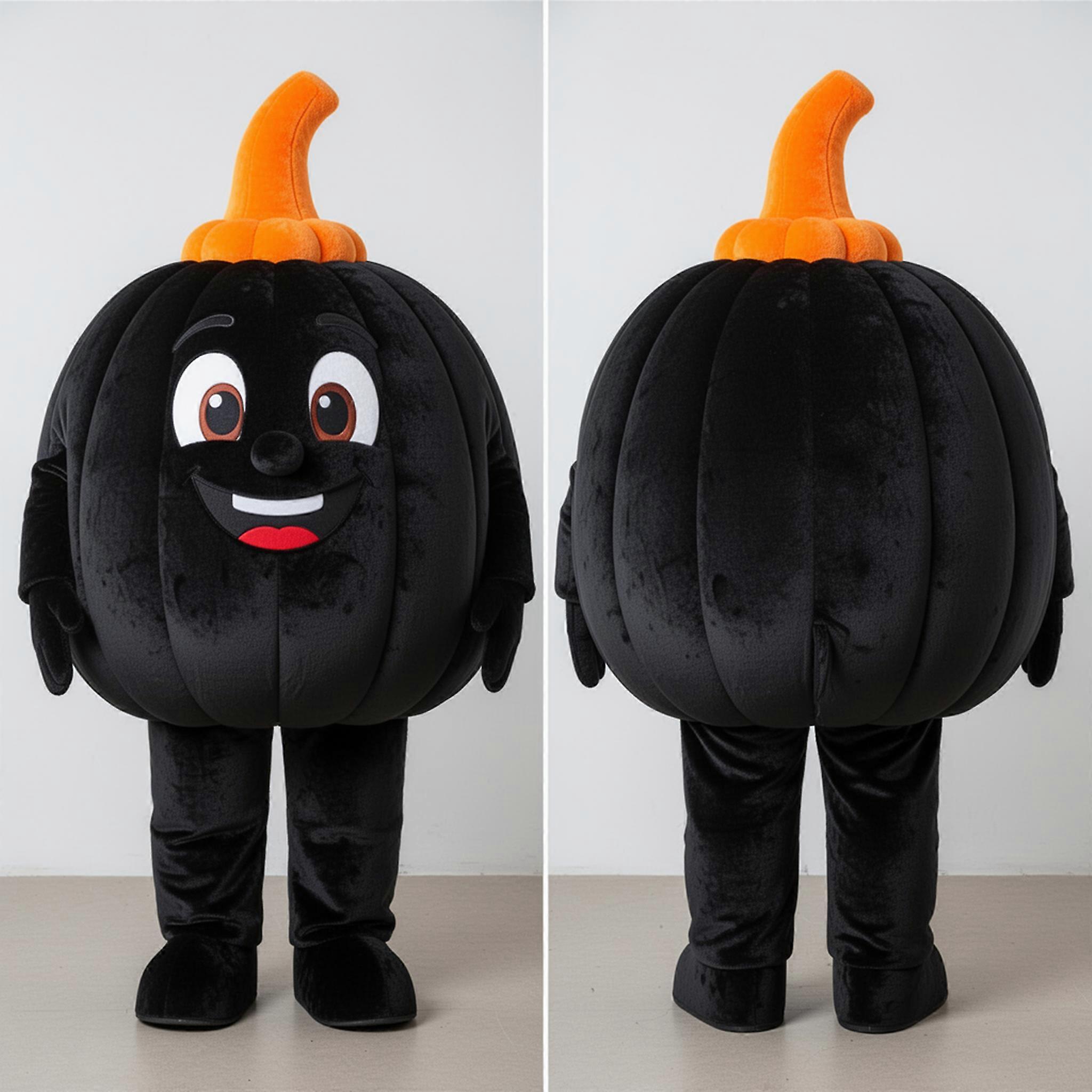 MASTICOT Rust Orange Round Pumpkin Mascot