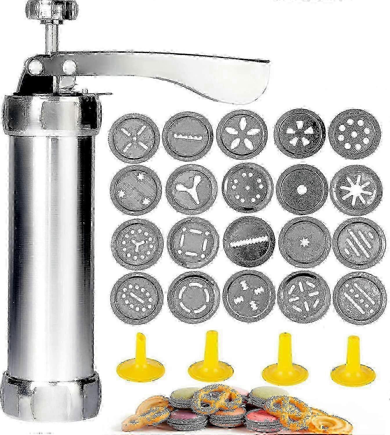 Cookie and Biscuit Press Gun for Home Baking - Complete Kit