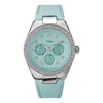 Timex Dames Simone Multifunctioneel Lederen Band Horloge TW2V80400