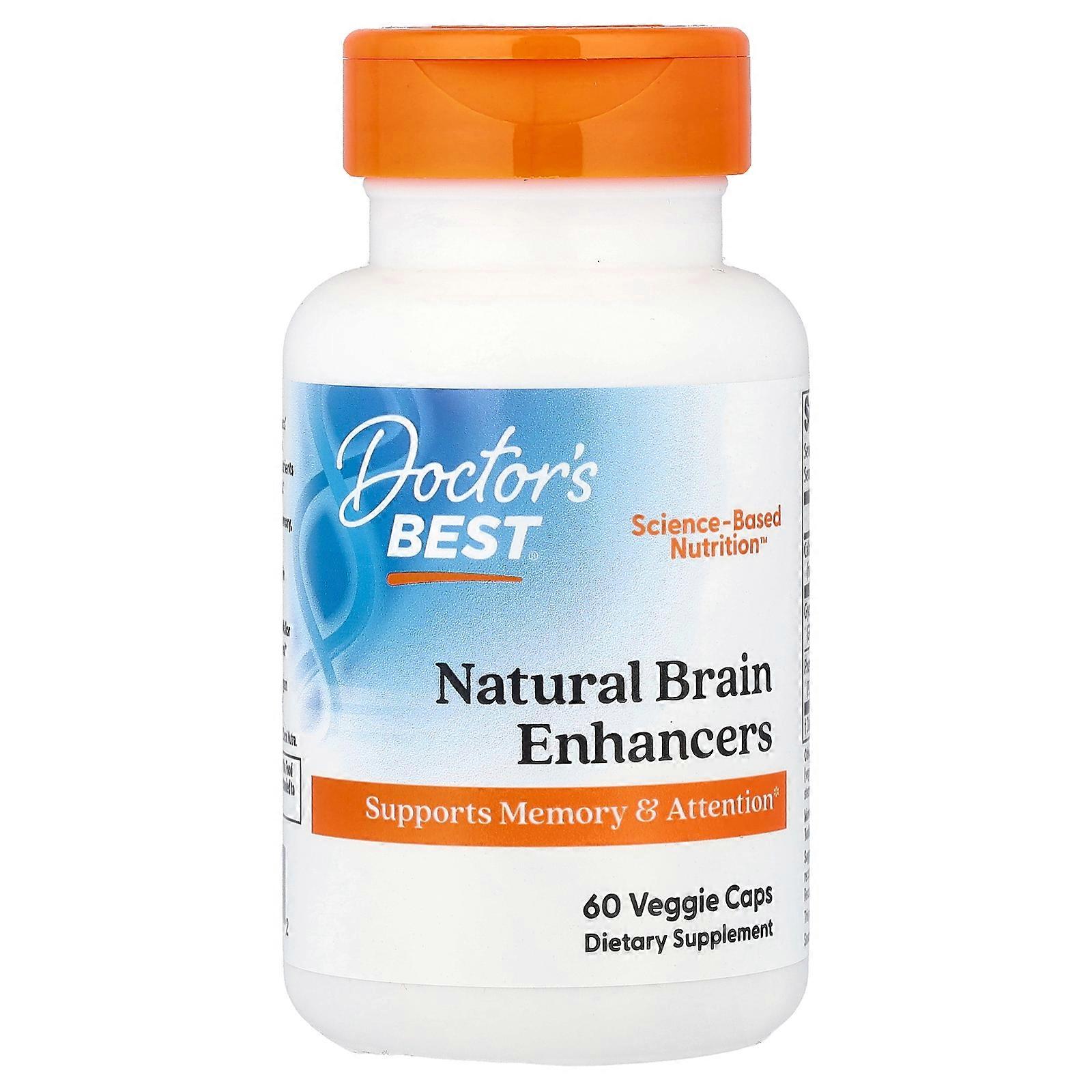 Doctor's Best, Natural Brain Enhancers, 60 Veggie Caps