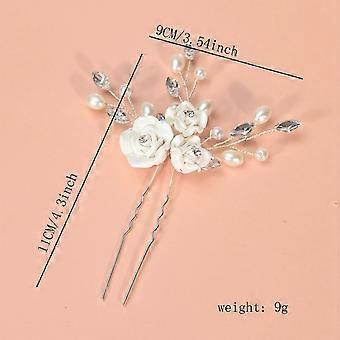 Pearl Crystal U-Shape Hair Accessory