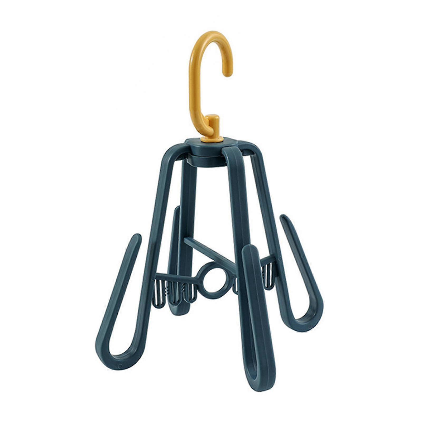 Rotating Foldable Shoe Rack With 4 Hooks